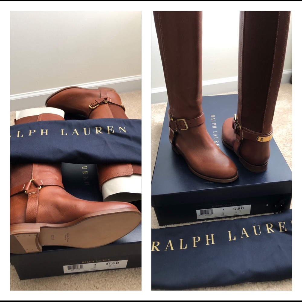 Ralph Lauren Saddle Riding Boots